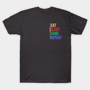 Gamer Routine (Mood Colors) - Pocket ver. T-Shirt